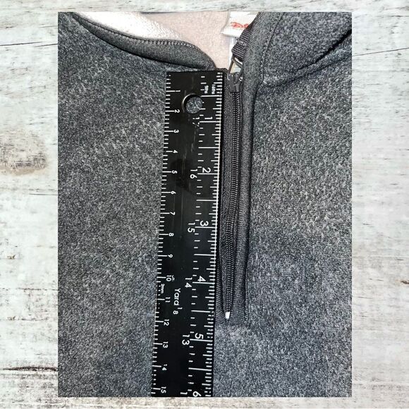 Disney Store Exclusive Eeyore Gray 1/4 Zip Fleece Pullover Sweater Womens Medium - Picture 3 of 11